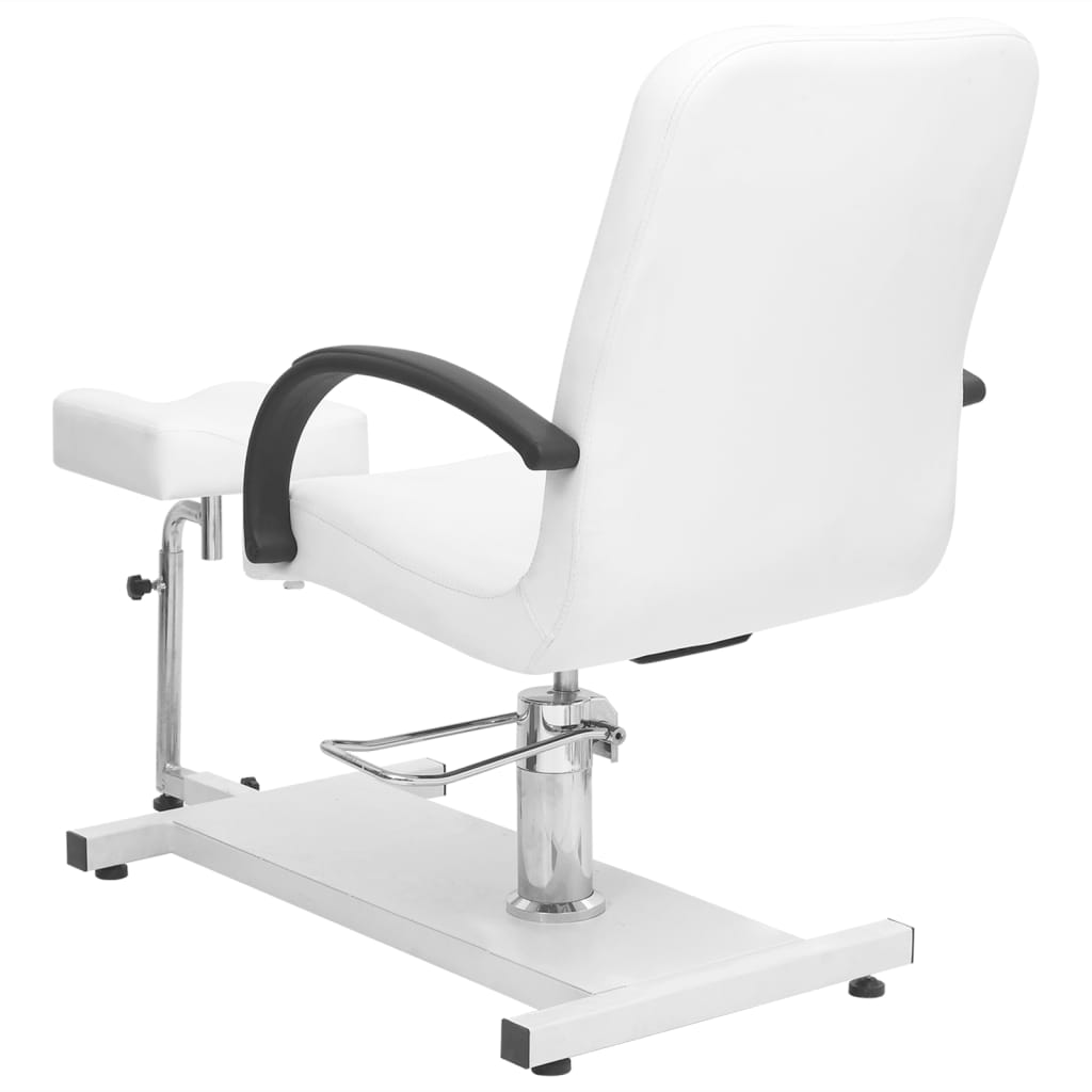 Salon Massage Chair with Footrest - White
