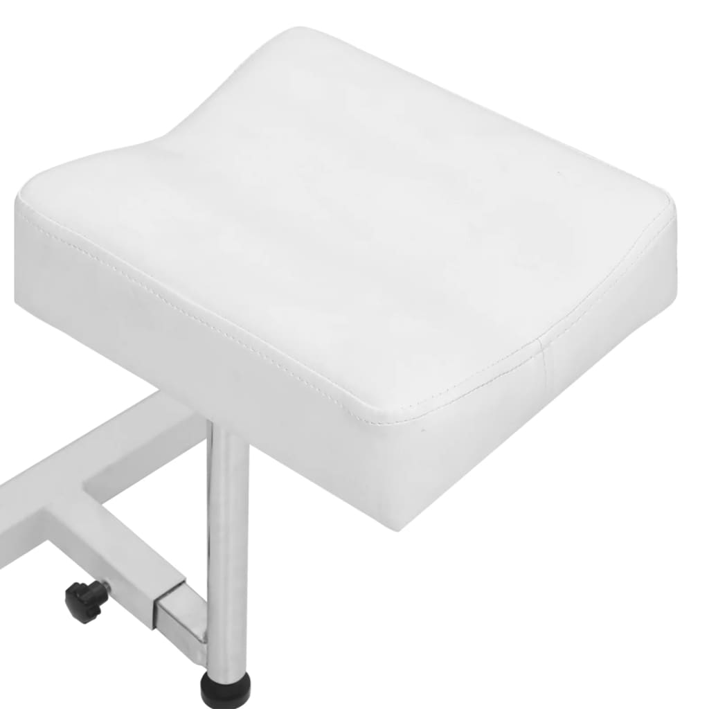 Salon Massage Chair with Footrest - White