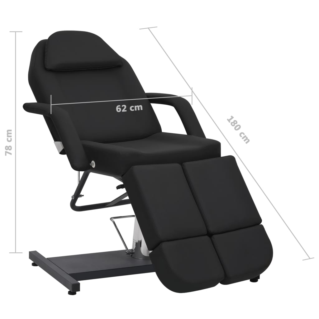Adjustable Beauty Treatment Chair - Black