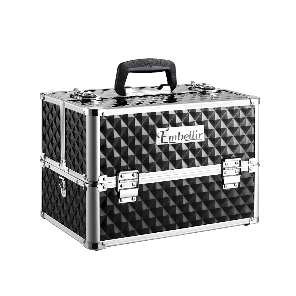 Portable Makeup Case - Diamond Black