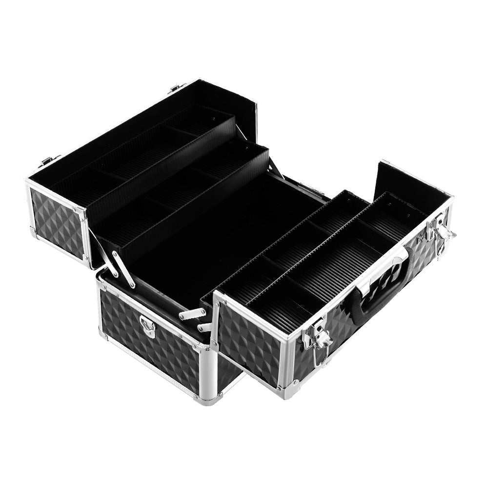 Portable Makeup Case - Diamond Black