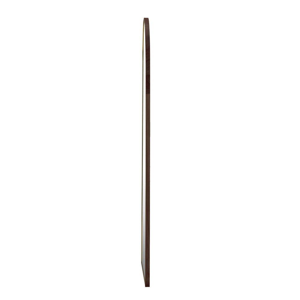 Arched Full-Length Wooden Floor Mirror
