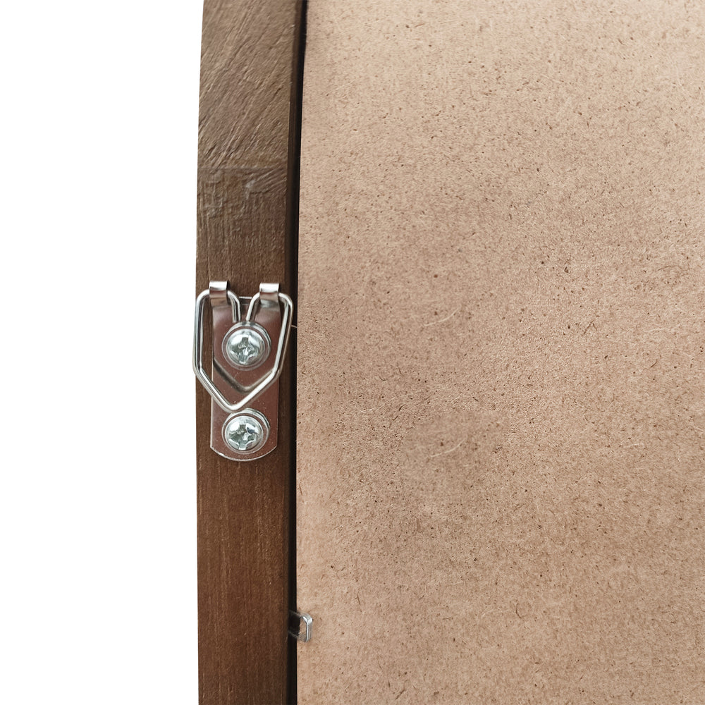 Arched Full-Length Wooden Floor Mirror