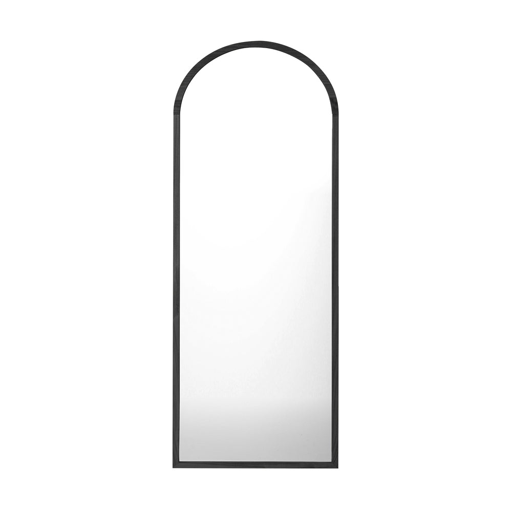 Arched Full-Length Wooden Floor Mirror