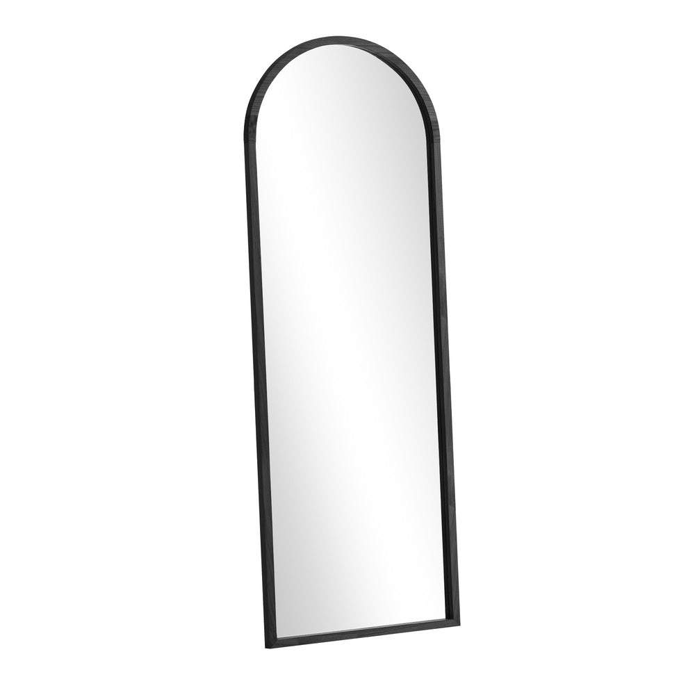 Arched Full-Length Wooden Floor Mirror