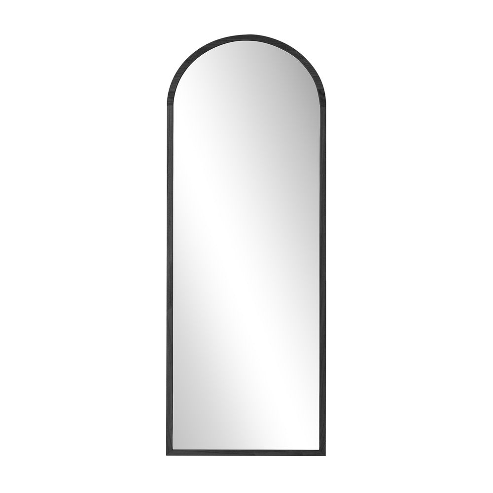 Arched Full-Length Wooden Floor Mirror