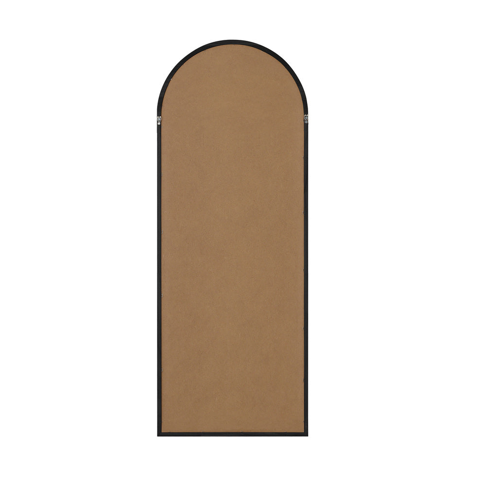 Arched Full-Length Wooden Floor Mirror