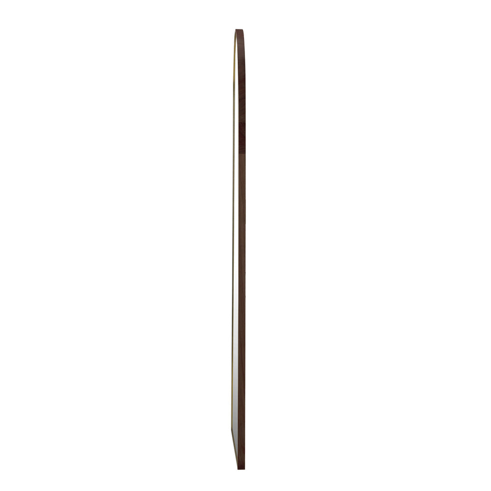 Arched Full-Length Wooden Floor Mirror