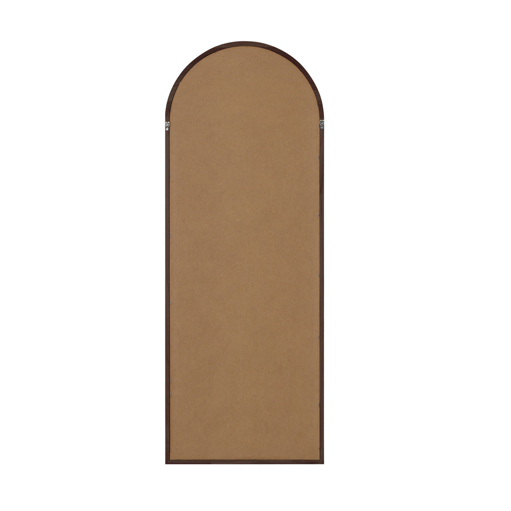 Arched Full-Length Wooden Floor Mirror