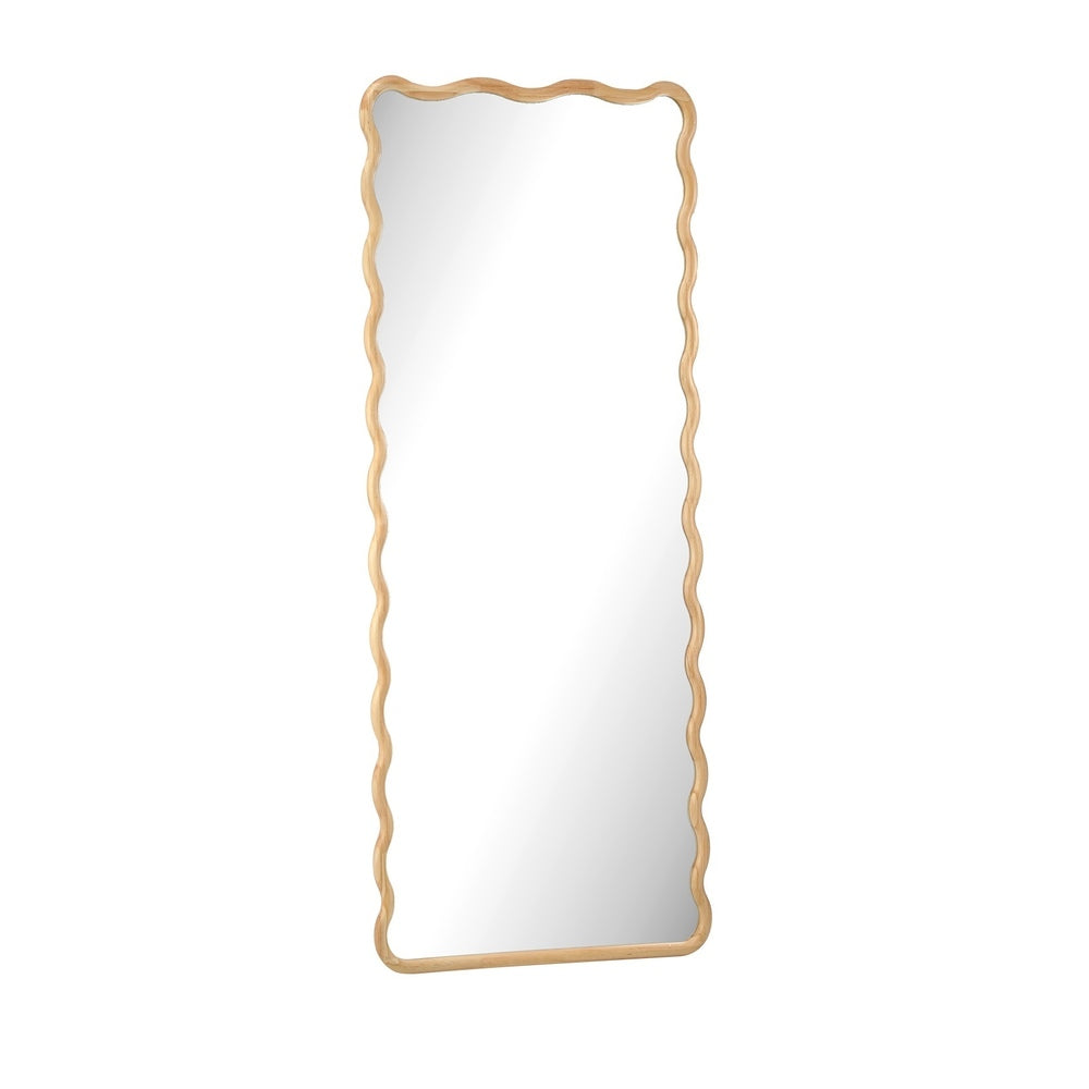 180x70cm Wavy Wooden Floor Mirror