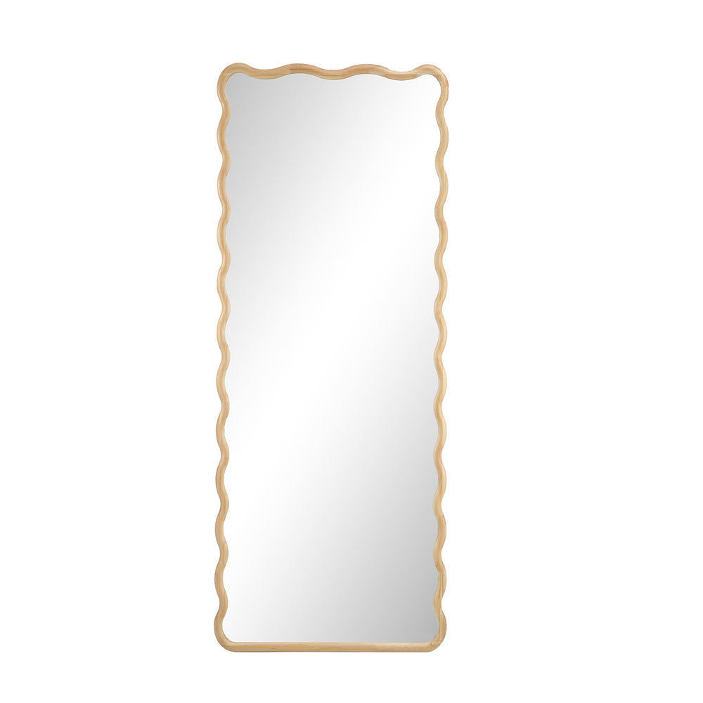 180x70cm Wavy Wooden Floor Mirror