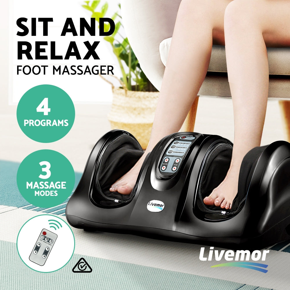 Livemor Leg, Calf & Foot Massager - Black