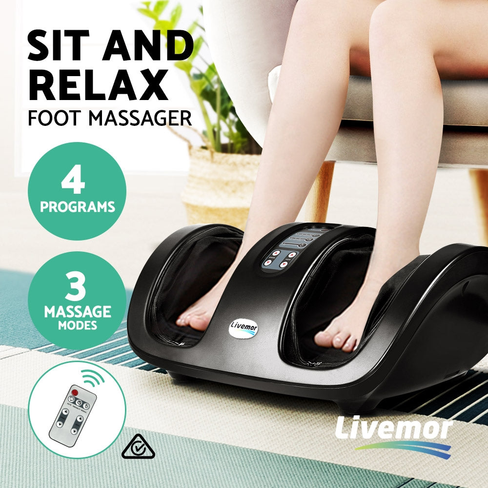 Livemor Shiatsu Foot Massager - Black
