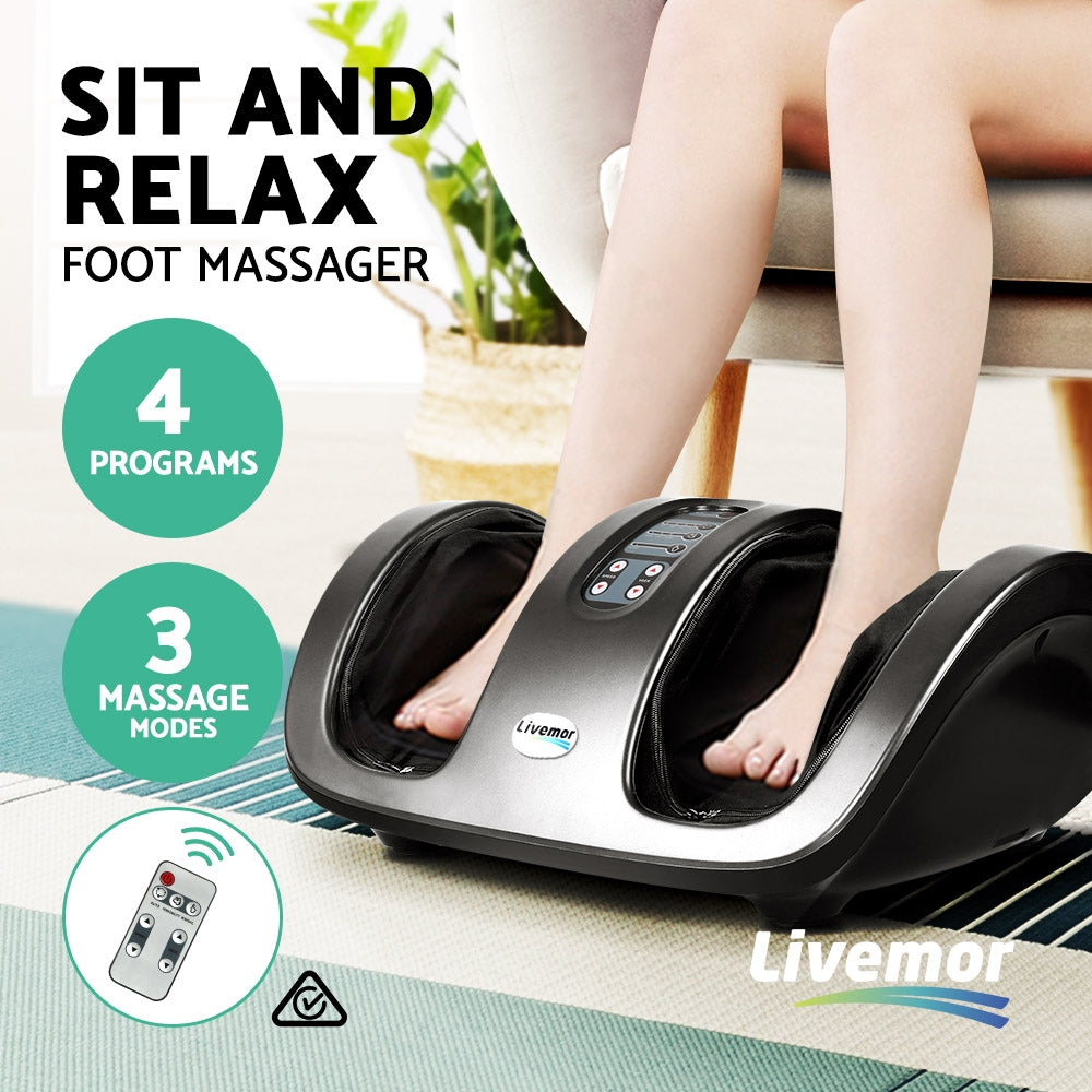 Livemor Shiatsu Foot Massager - Grey