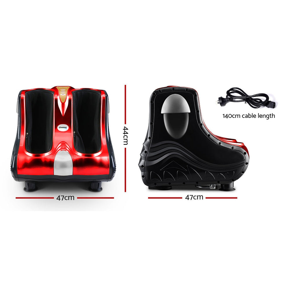 Livemor 5-in-1 Leg Massager - Red
