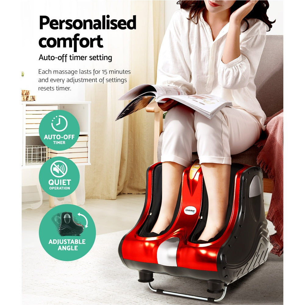 Livemor 5-in-1 Leg Massager - Red