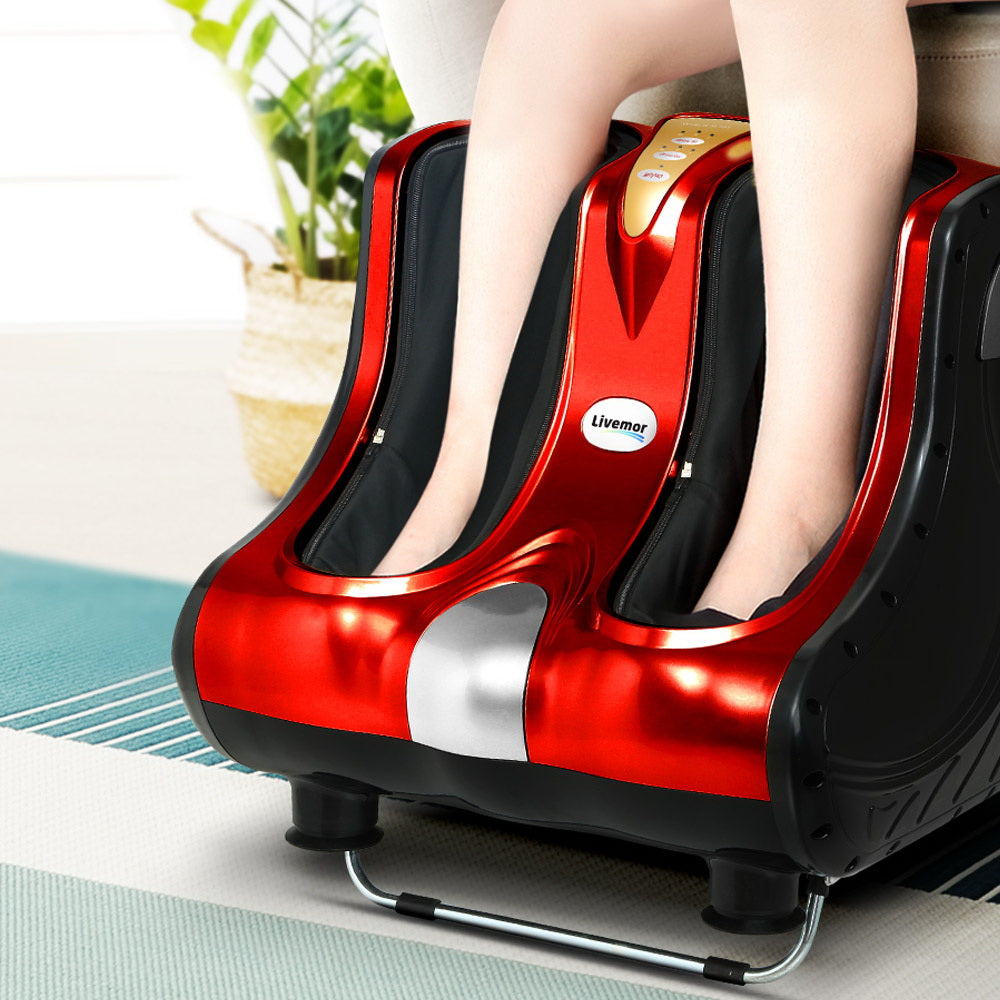 Livemor 5-in-1 Leg Massager - Red