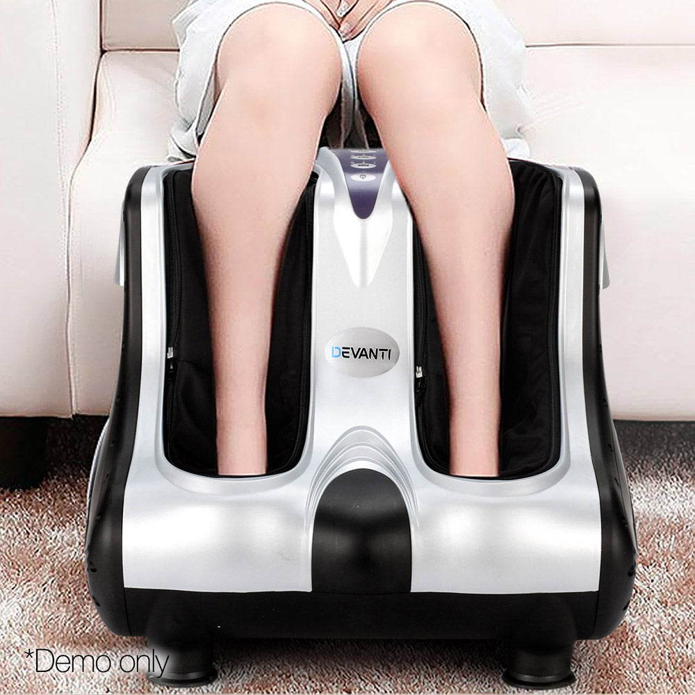 Livemor Leg Massager Shiatsu Rolling - Silver