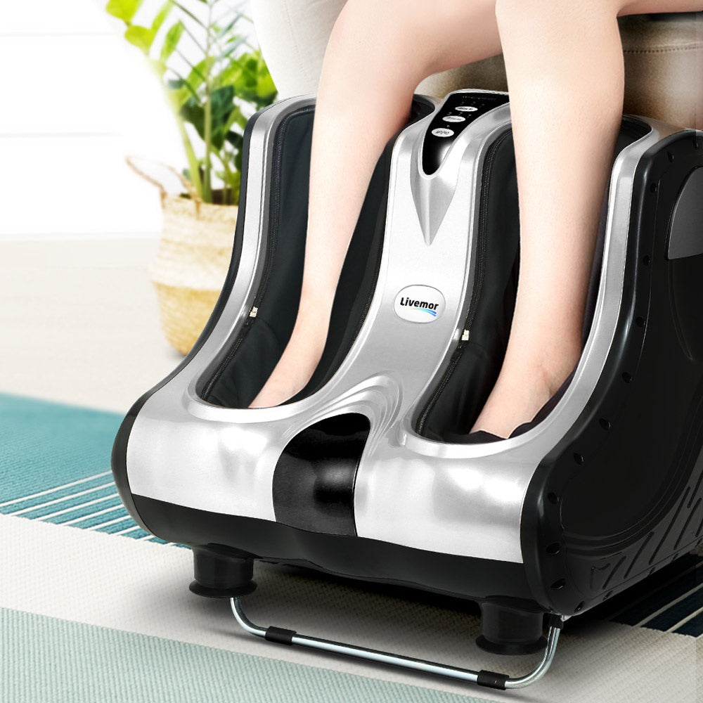 Livemor Leg Massager Shiatsu Rolling - Silver
