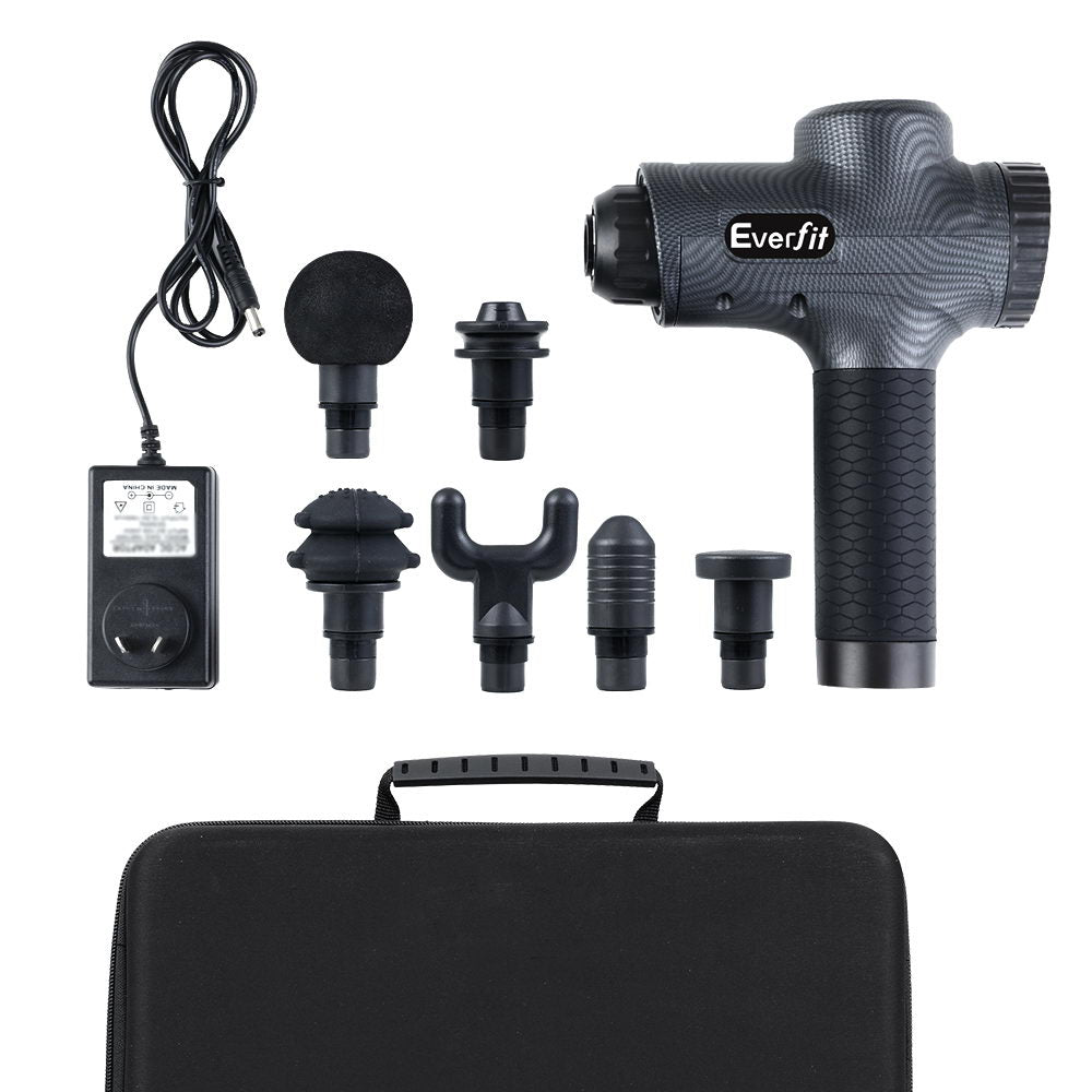 Percussion Massage Gun - 30 Speed, 6 Heads