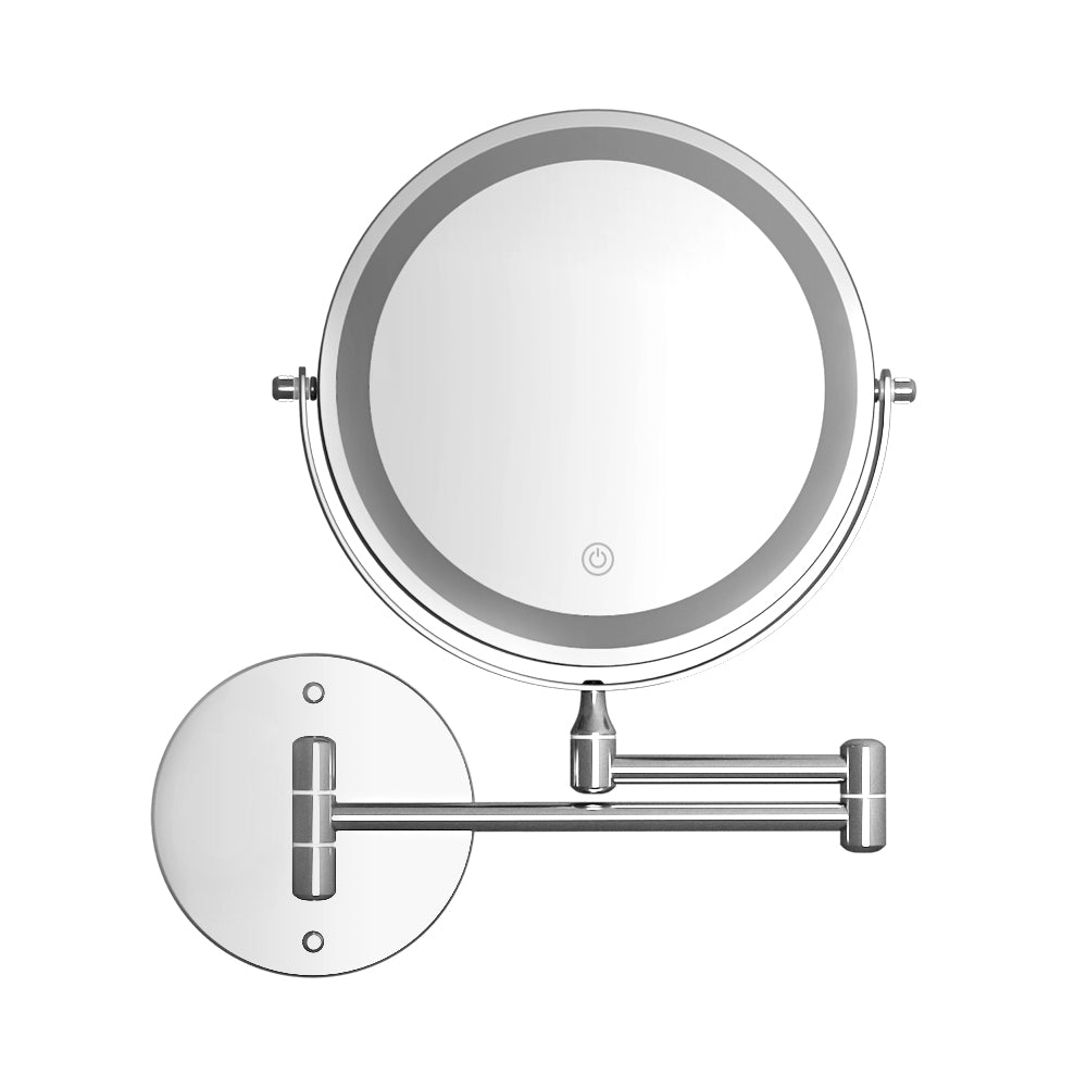 Extendable 10X Magnifying Mirror - Silver