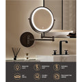Extendable 10X Magnifying Mirror - Brown