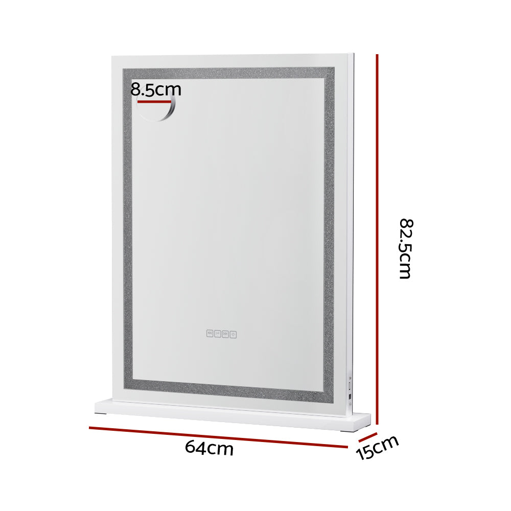 58x80cm Bluetooth Crystal Vanity Mirror