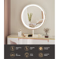 40x40cm Round Bluetooth Vanity Mirror