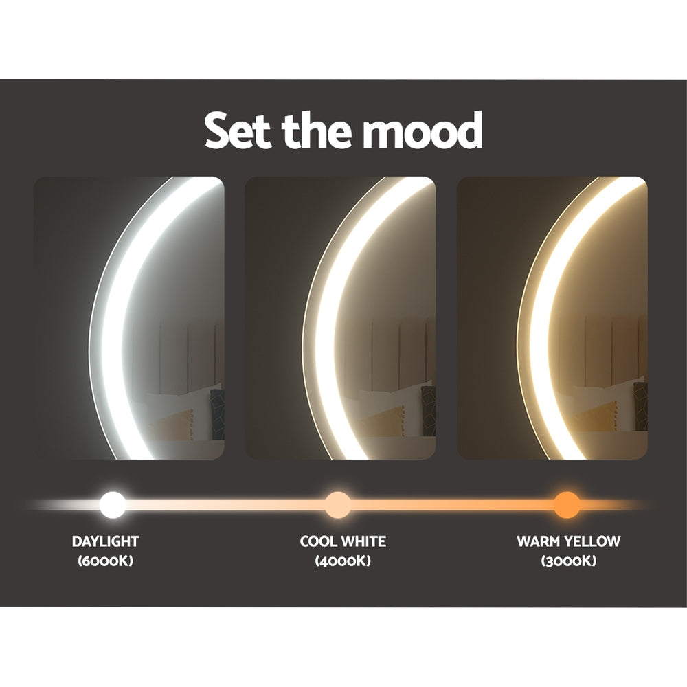40x40cm Round Bluetooth Vanity Mirror