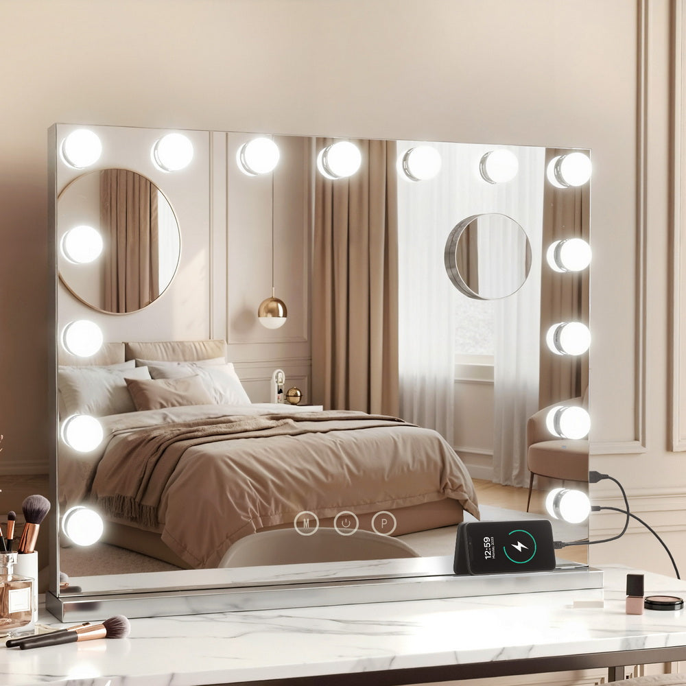 58x46cm Hollywood Vanity Mirror - Tabletop/Wall