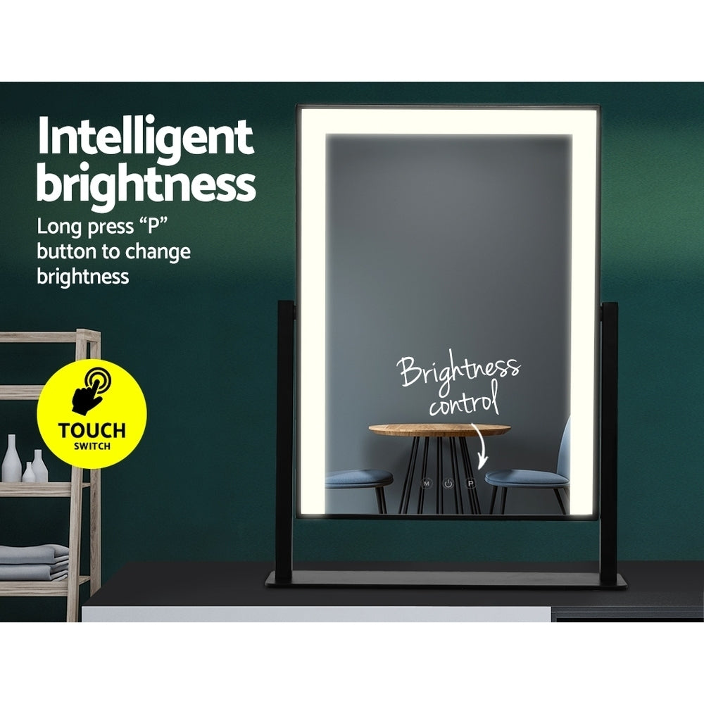 25x30cm Rotating Vanity Mirror - Black