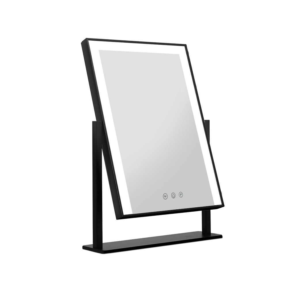 30x40cm Rotating Hollywood Vanity Mirror - Black