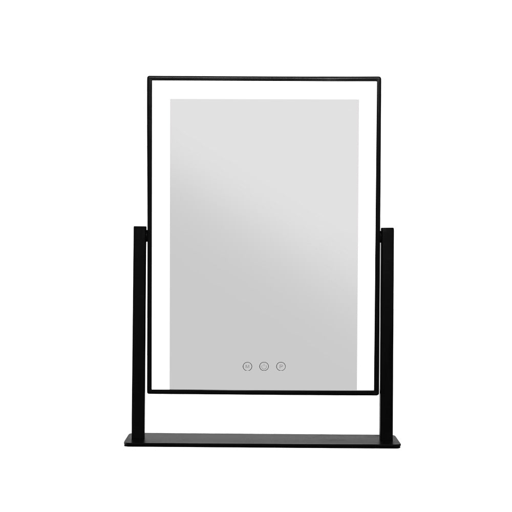 30x40cm Rotating Hollywood Vanity Mirror - Black