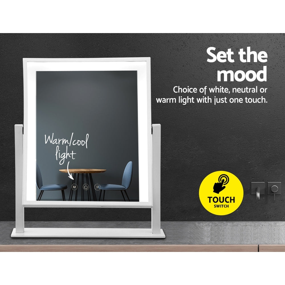 30x40cm Hollywood Vanity Mirror - Rotating