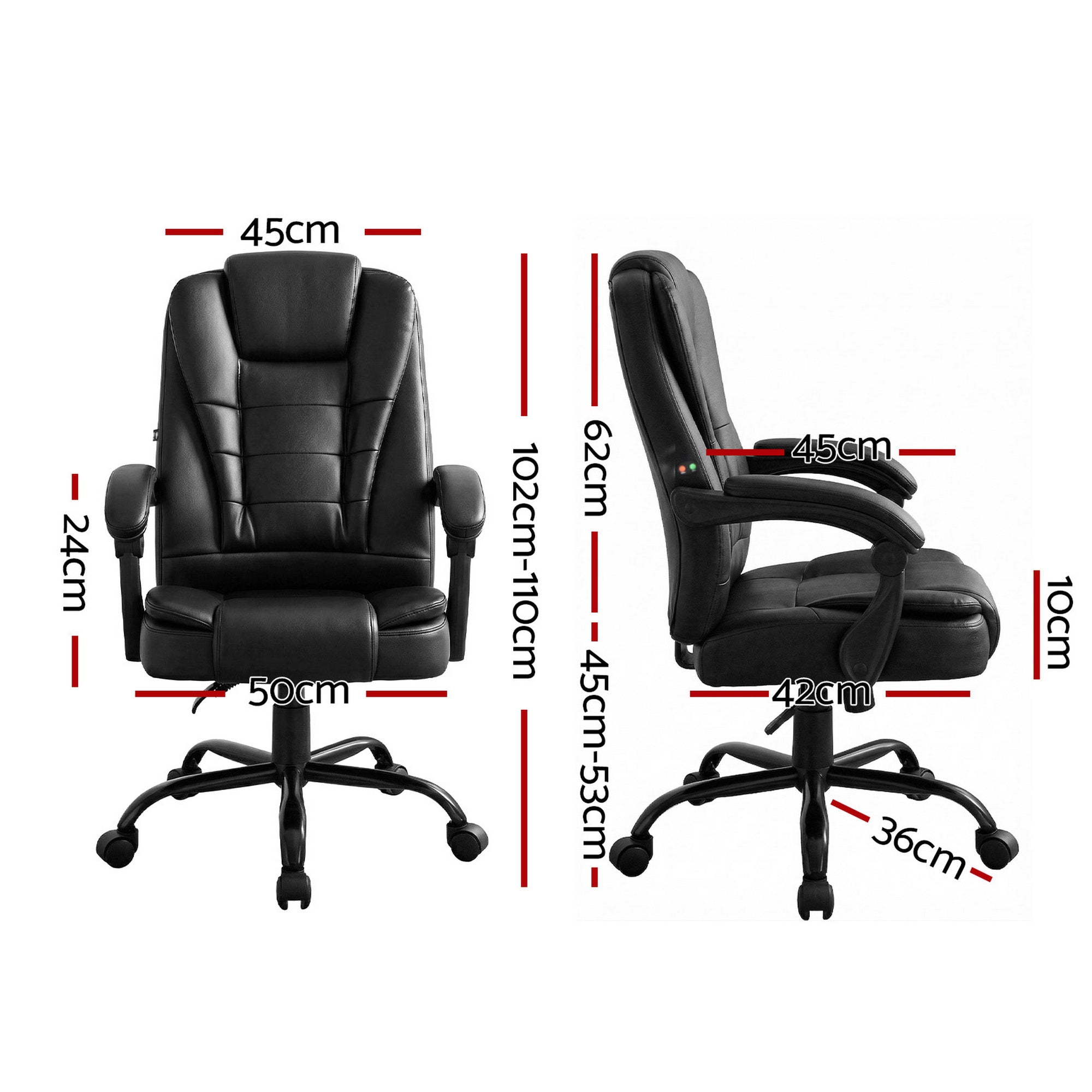 Electric 2-Point Massage Office Chair