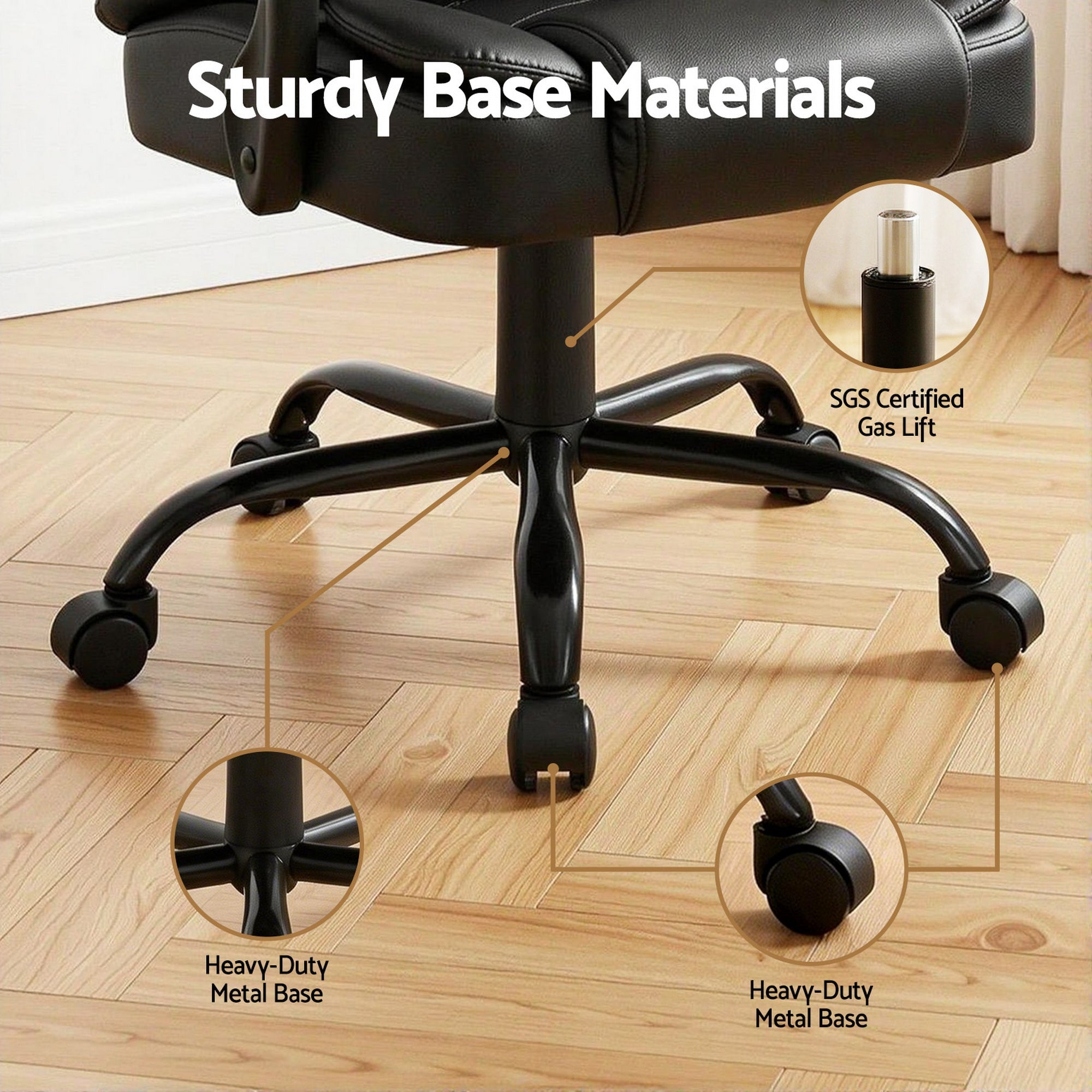 Electric 2-Point Massage Office Chair