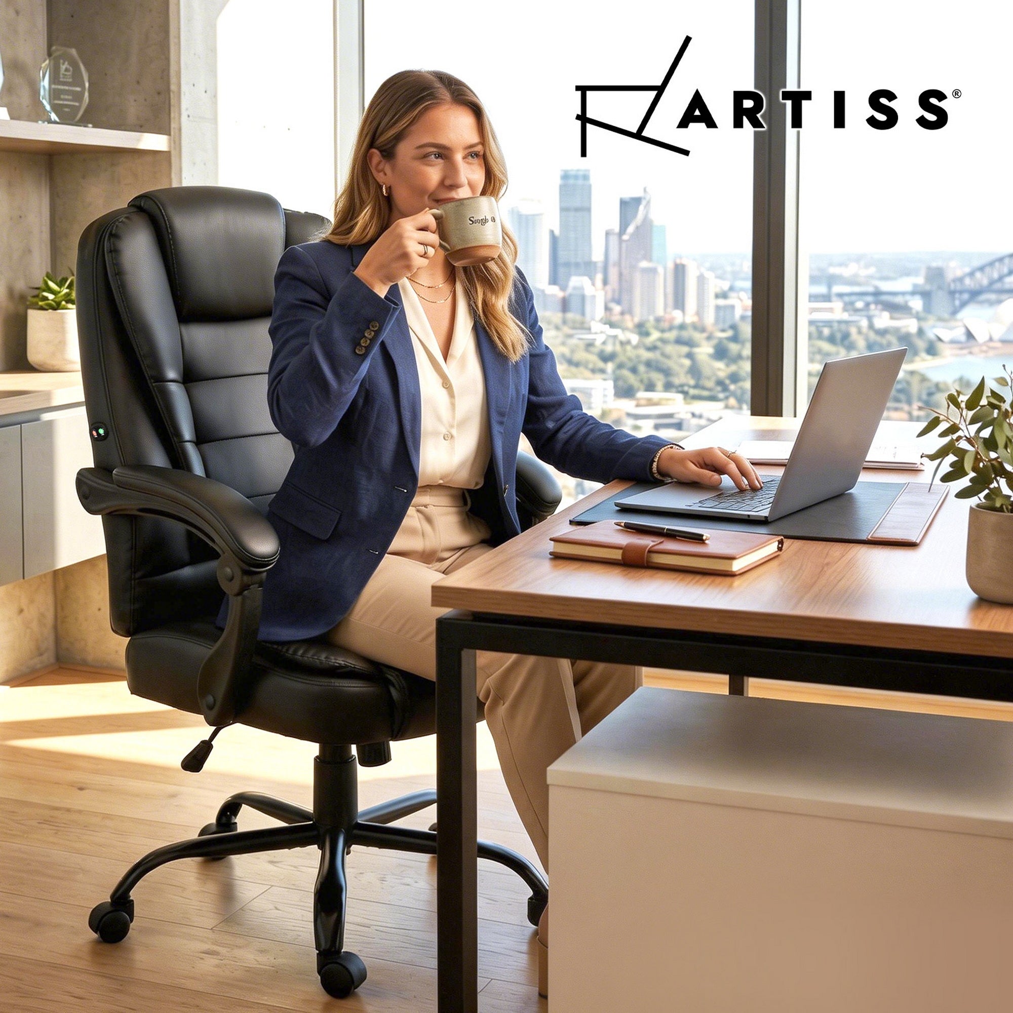 Electric 2-Point Massage Office Chair