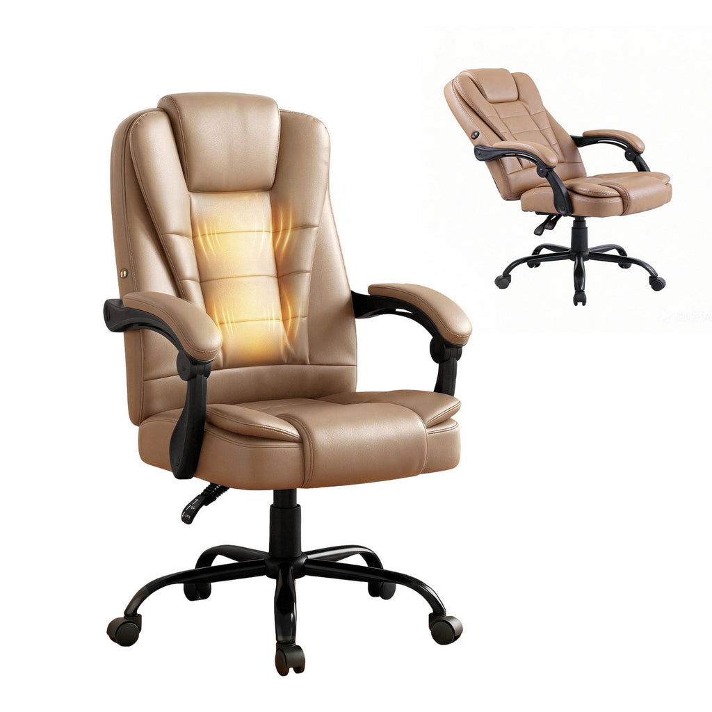 2-Point Massage Office Chair - Espresso
