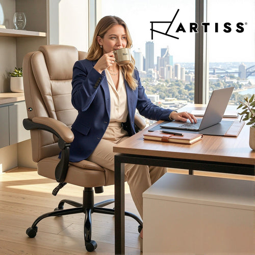 2-Point Massage Office Chair - Espresso