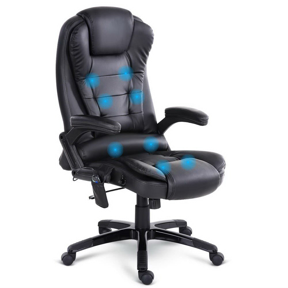 8-Point Heated Massage Office Chair