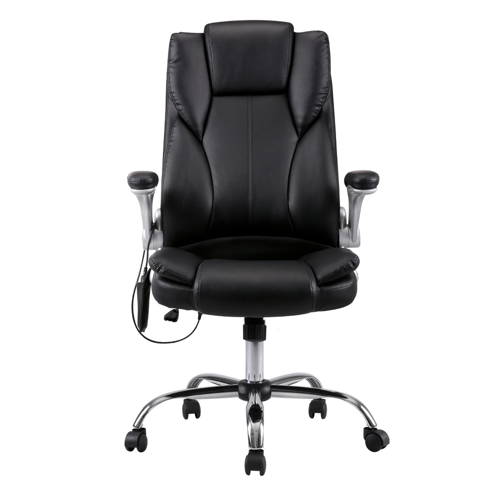 8-Point Massage Office Chair - Black