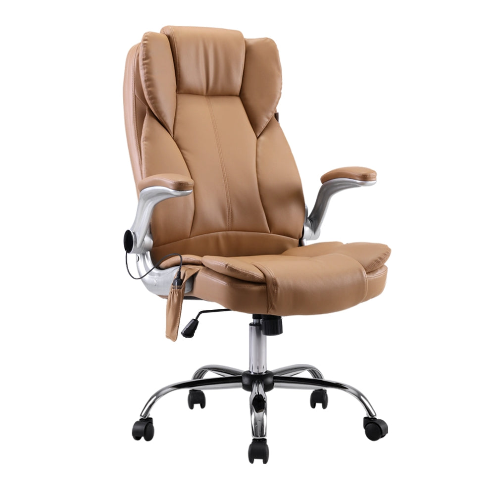 8-Point Massage Office Chair - Espresso