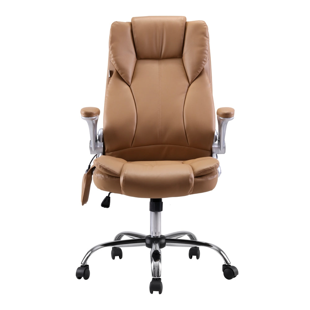 8-Point Massage Office Chair - Espresso