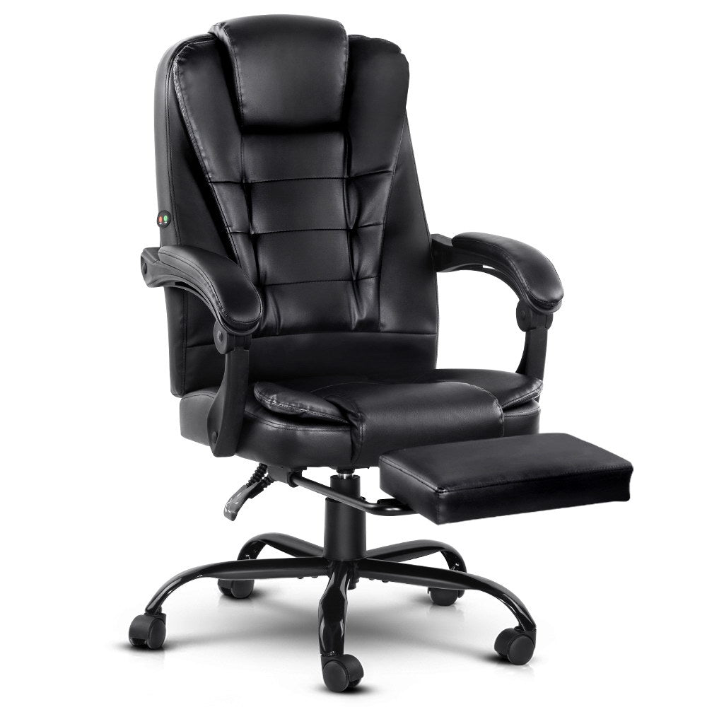 2-Point Massage Office Chair with Footrest