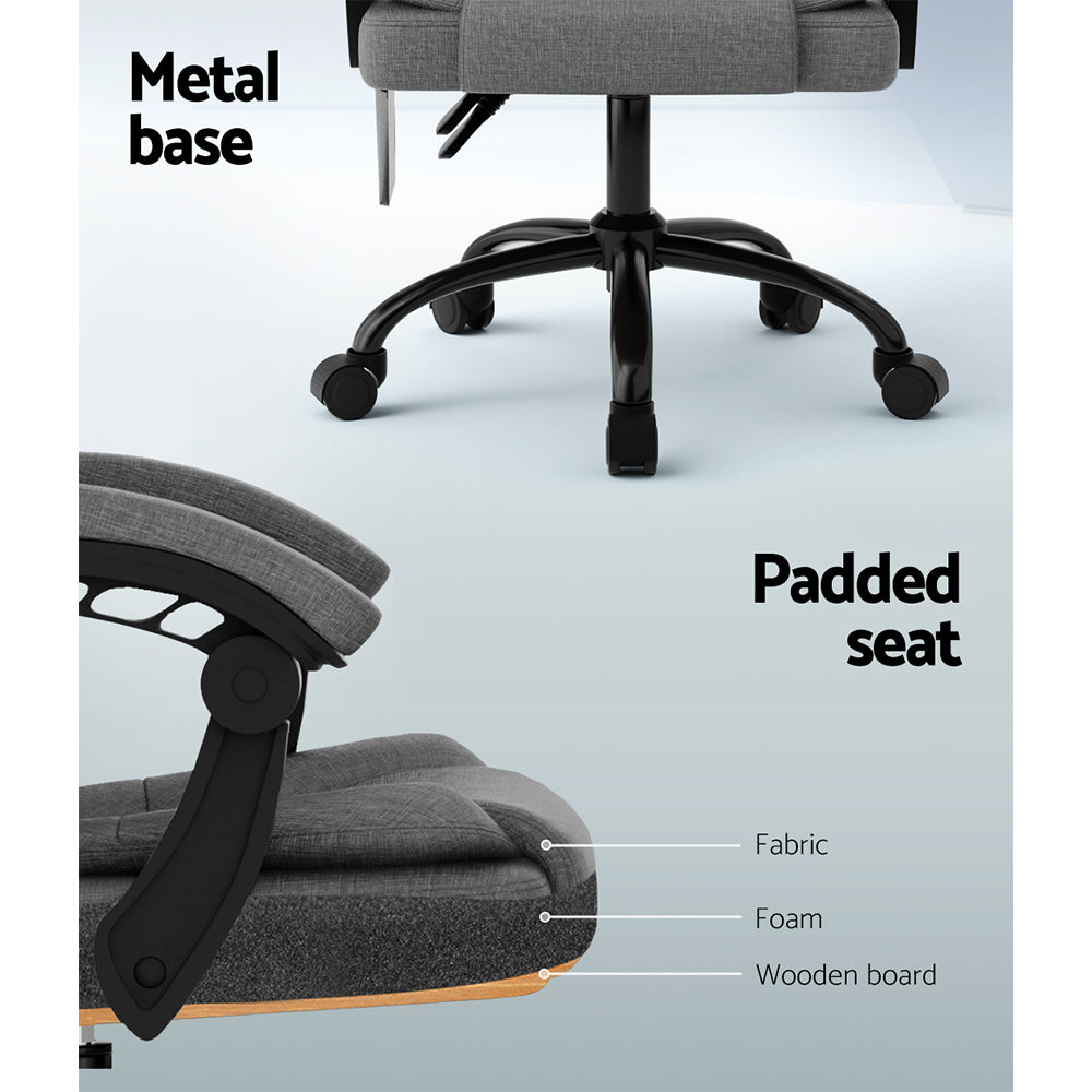 2-Point Massage Office Chair - Fabric