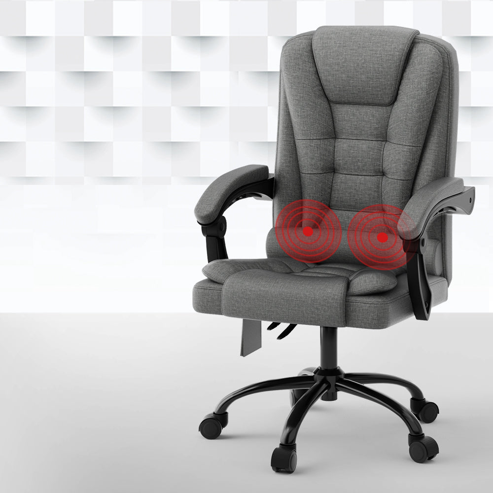 2-Point Massage Office Chair - Fabric