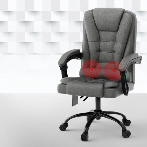 2-Point Massage Office Chair - Fabric