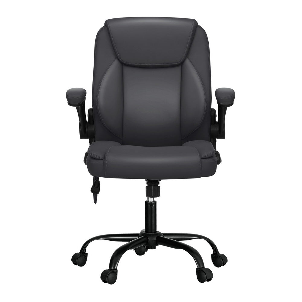 2-Point Massage Office Chair - Leather