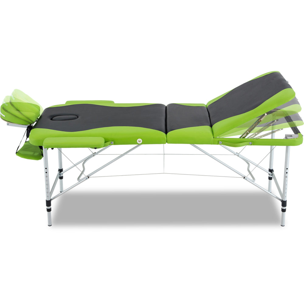75cm Portable 3-Fold Massage Table - Green