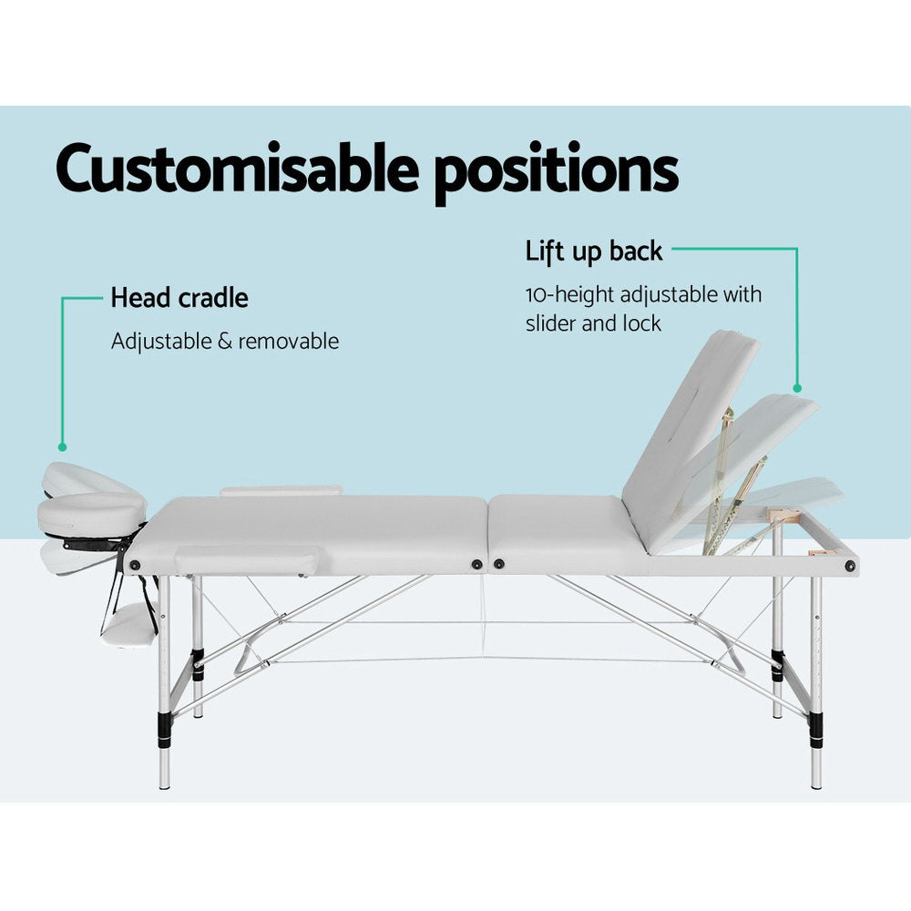85cm Portable 3-Fold Massage Table